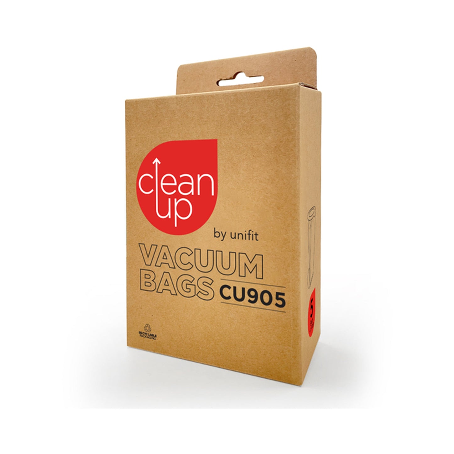 CleanUp CU905 Vacuum Bags 5 Pack