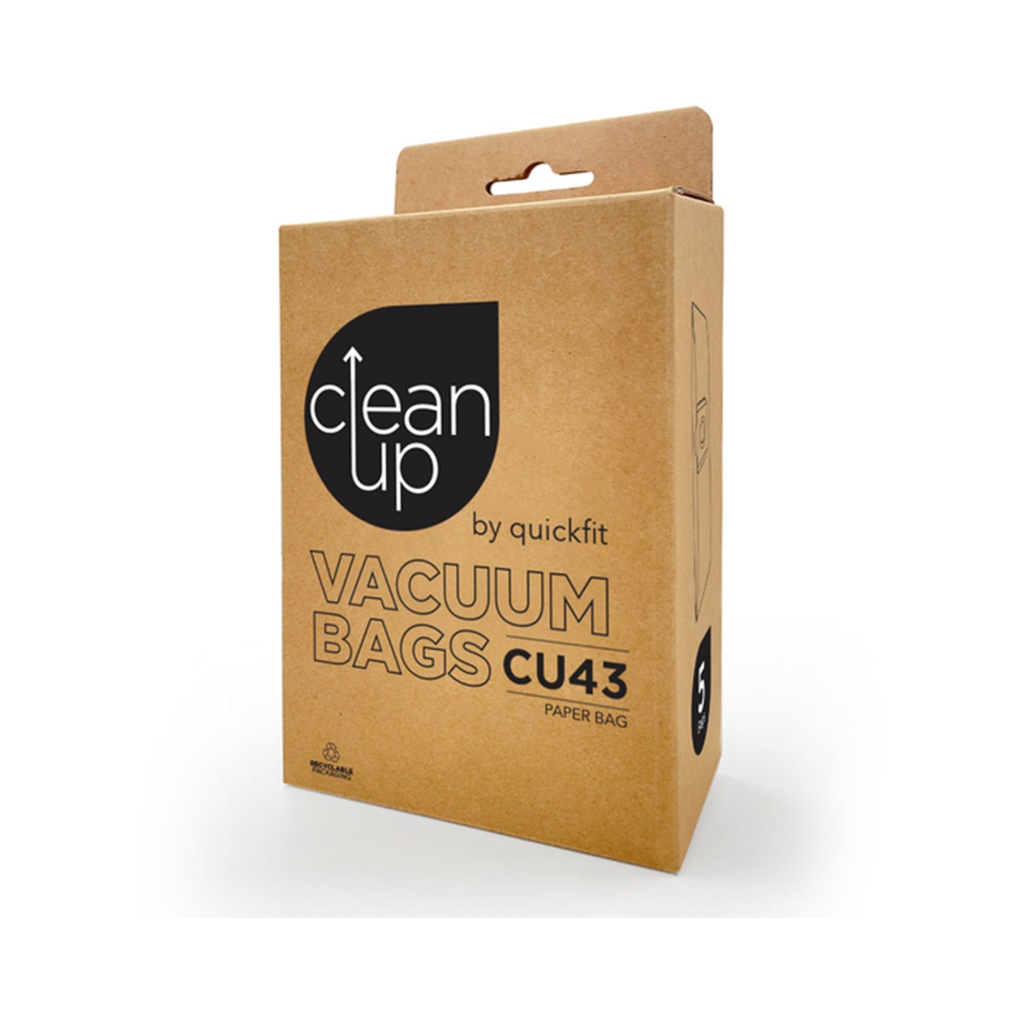 CleanUp CU43 Vacuum Bags 5 Pack